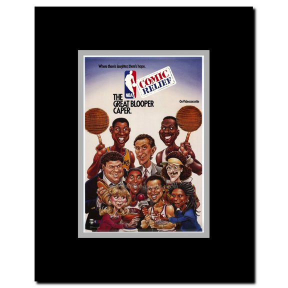 NBA Comic Relief Great Blooper Caper Framed Movie Poster