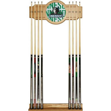 Phoenix Suns NBA City Stained Wood Cue Rack with Mirror - Orange, Black, Gray, Yellow