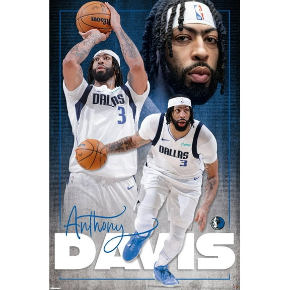 NBA Dallas Mavericks - Anthony Davis 25 Wall Poster, 14.725" x 22.375"