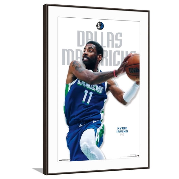 NBA Dallas Mavericks - Kyrie Irving Feature Series 23 Canvas Wall Poster, 22.375" x 34"