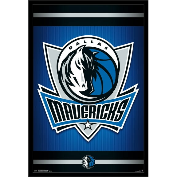 NBA Dallas Mavericks - Logo 14 Wall Poster, 22.375" x 34", Framed