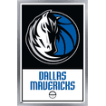 thumbnail image 1 of NBA Dallas Mavericks - Logo 21 Wall Poster, 14.725" x 22.375", Framed, 1 of 3