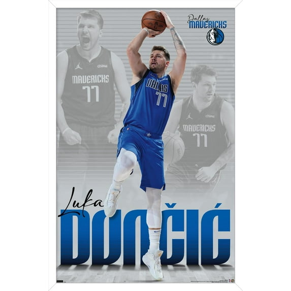 NBA Dallas Mavericks - Luka Doncic 22 Wall Poster, 14.725" x 22.375" Framed