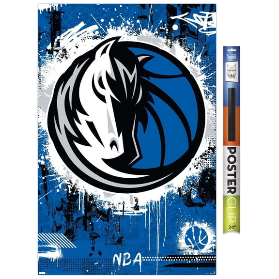 NBA Dallas Mavericks - Maximalist Logo 23 Wall Poster, 22.375" x 34"