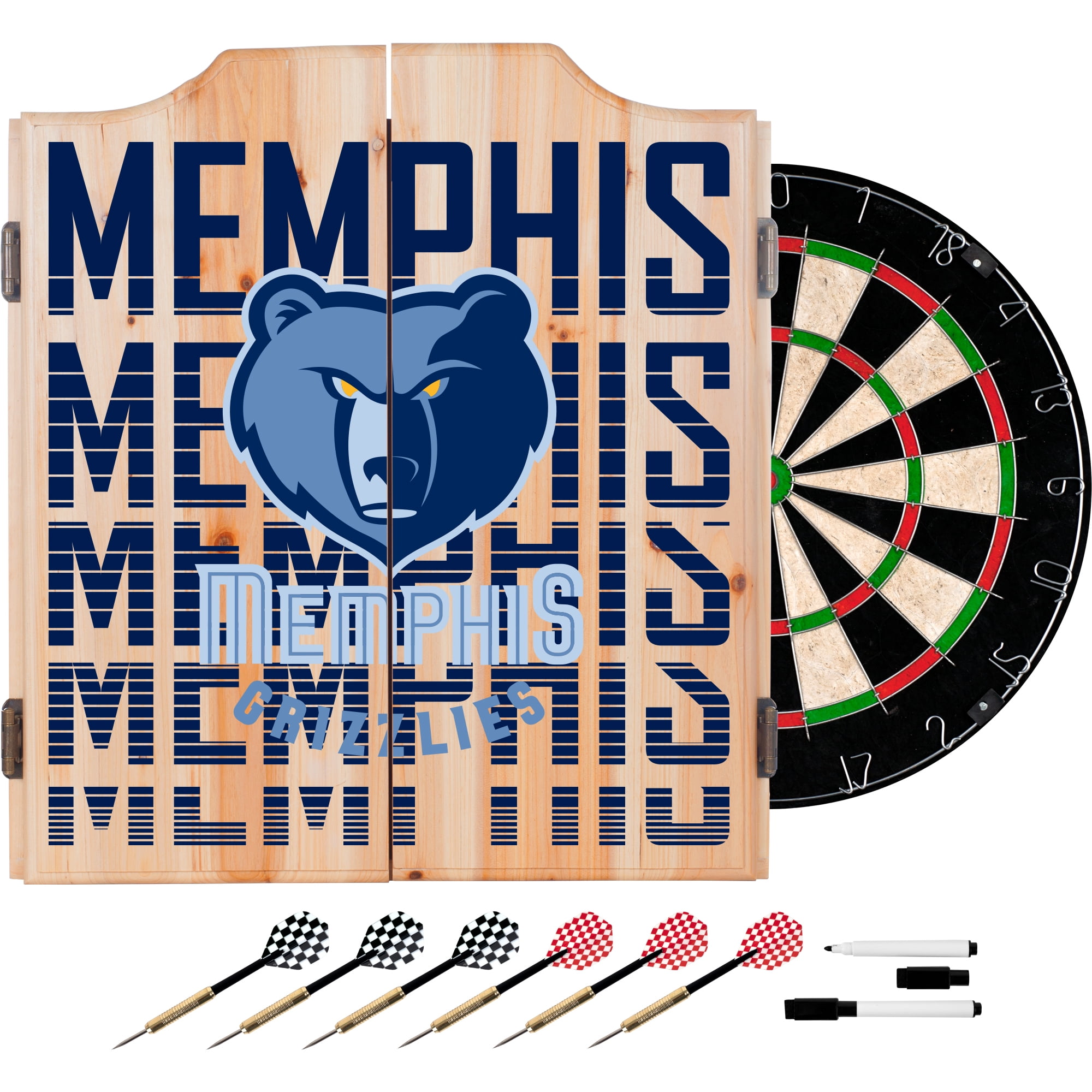 NBA Dart Set with Darts and Board City Memphis Grizzles