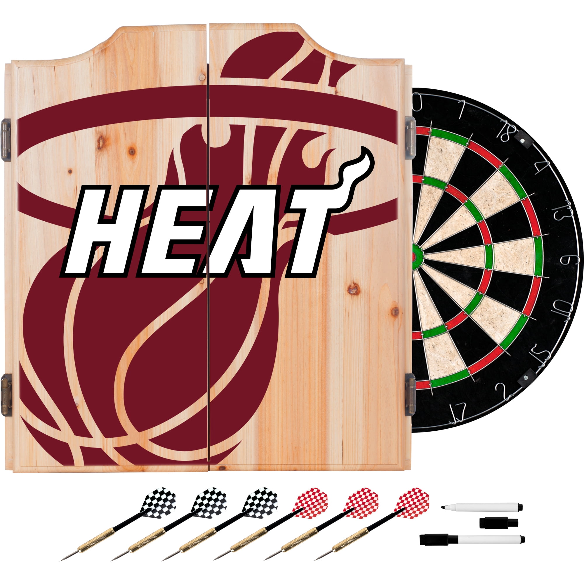 NBA Dart Set with Darts and Board Fade Miami Heat