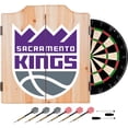 thumbnail image 1 of NBA Dart Cabinet Set with Darts and Board - Fade - Sacramento Kings, 1 of 5