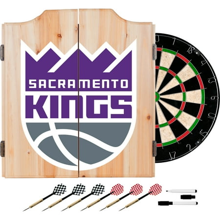 Sacramento Kings NBA Fade Dart Cabinet Set with Darts and Board - Purple, White, Gray