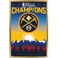thumbnail image 1 of NBA Denver Nuggets - 2023 NBA Finals Team Logo Wall Poster, 22.375" x 34" Framed, 1 of 5