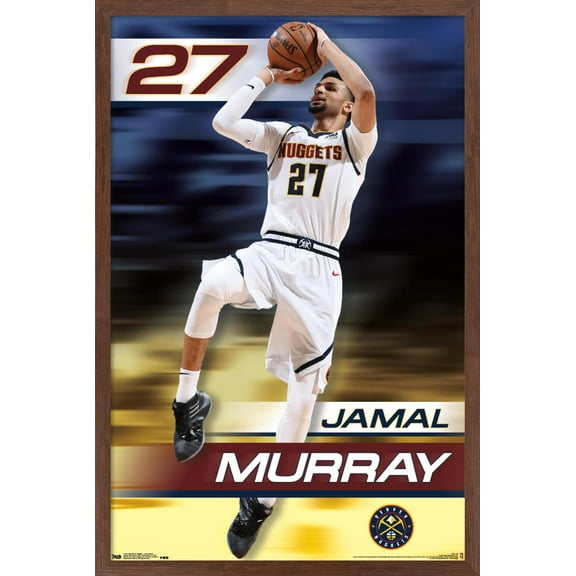 NBA Denver Nuggets - Jamal Murray 19 Wall Poster, 14.725" x 22.375" Framed