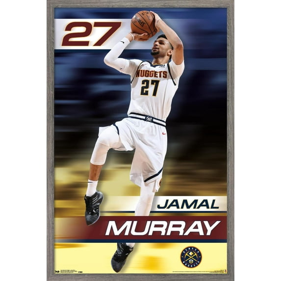 NBA Denver Nuggets - Jamal Murray 19 Wall Poster, 22.375" x 34" Framed