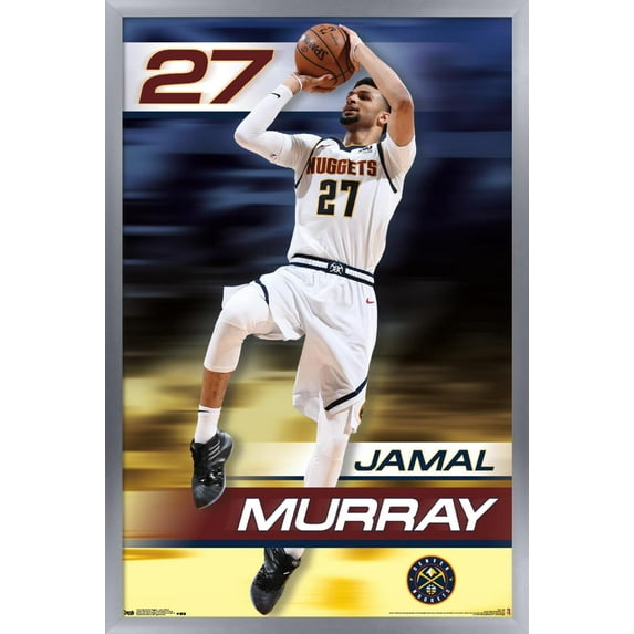 NBA Denver Nuggets - Jamal Murray 19 Wall Poster, 22.375" x 34" Framed