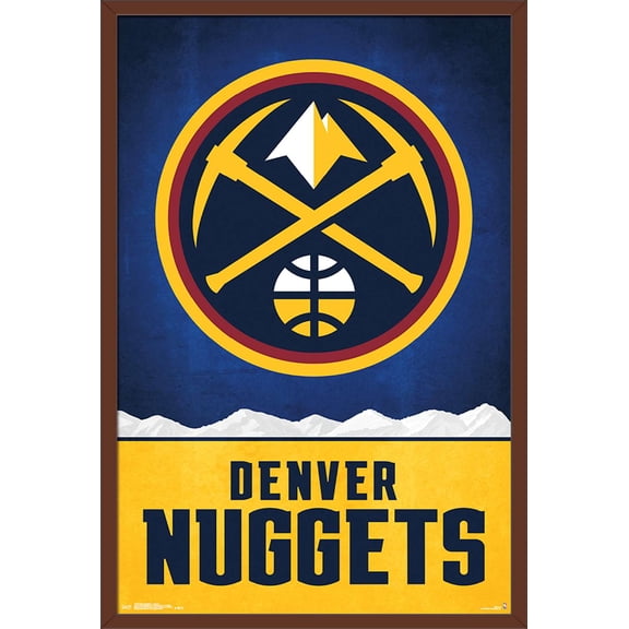 NBA Denver Nuggets - Logo 18 Wall Poster, 22.375" x 34", Framed