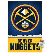 NBA Denver Nuggets - Logo 18 Wall Poster with Push Pins, 22.375" x 34"