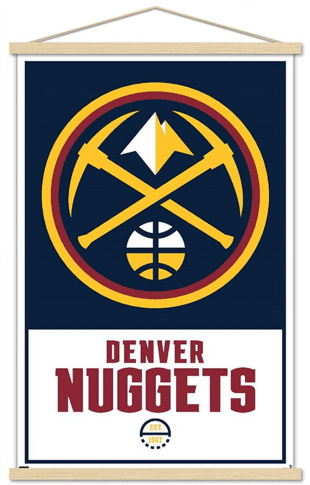 NBA Denver Nuggets - Logo 21 Wall Poster with Magnetic Frame, 22.375" x 34"