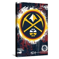 NBA Denver Nuggets - Maximalist Logo 23 Canvas Wall Poster, 14.725" x 22.375"