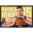 thumbnail image 1 of NBA Denver Nuggets - Nikola Jokic 19 Wall Poster, 22.375" x 34", Framed, 1 of 3