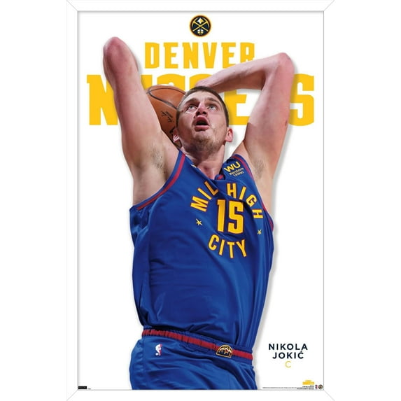 NBA Denver Nuggets - Nikola Jokic Feature Series 23 Wall Poster, 22.375" x 34" Framed