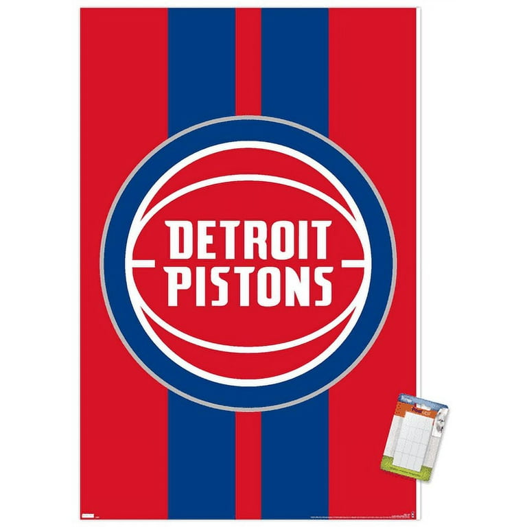 NBA Detroit Pistons - Logo 20 Wall Poster, 14.725 x 22.375 