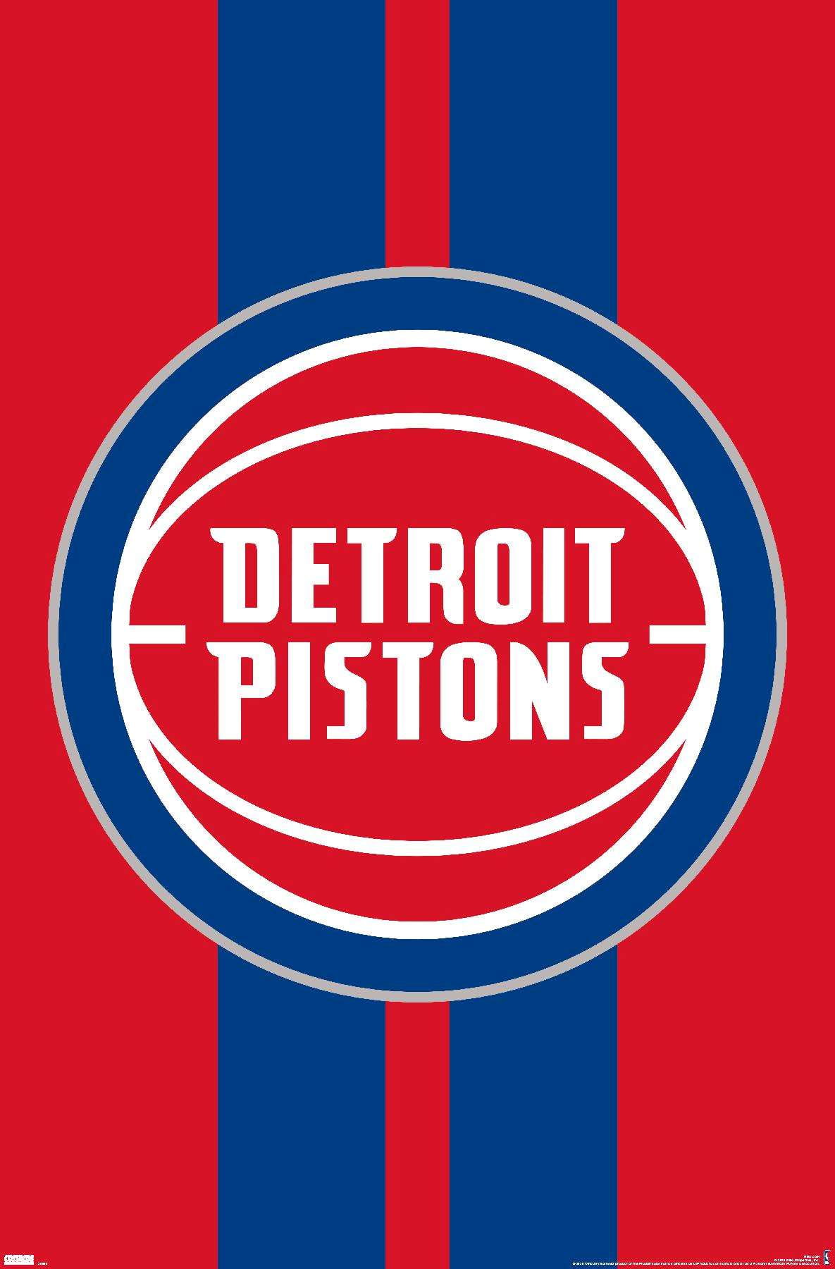 NBA Detroit Pistons - Logo 20 Wall Poster, 22.375 x 34
