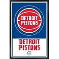thumbnail image 1 of NBA Detroit Pistons - Logo 21 Wall Poster, 14.725" x 22.375", Framed, 1 of 3