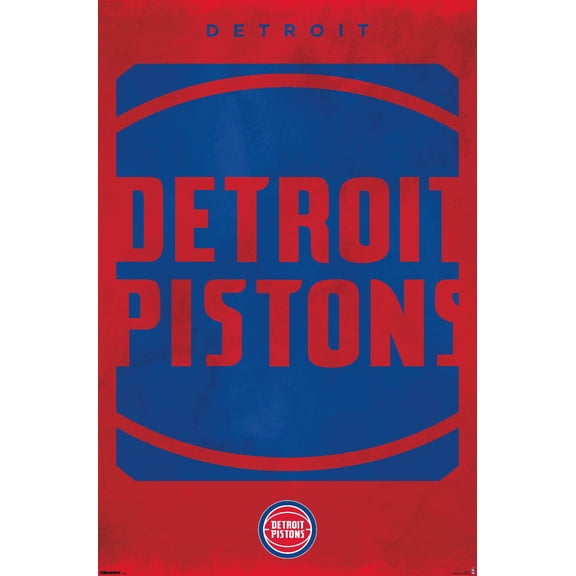 NBA Detroit Pistons - Logo 25 Wall Poster, 22.375" x 34"