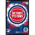 thumbnail image 1 of NBA Detroit Pistons - Maximalist Logo 23 Wall Poster, 14.725" x 22.375" Framed, 1 of 5