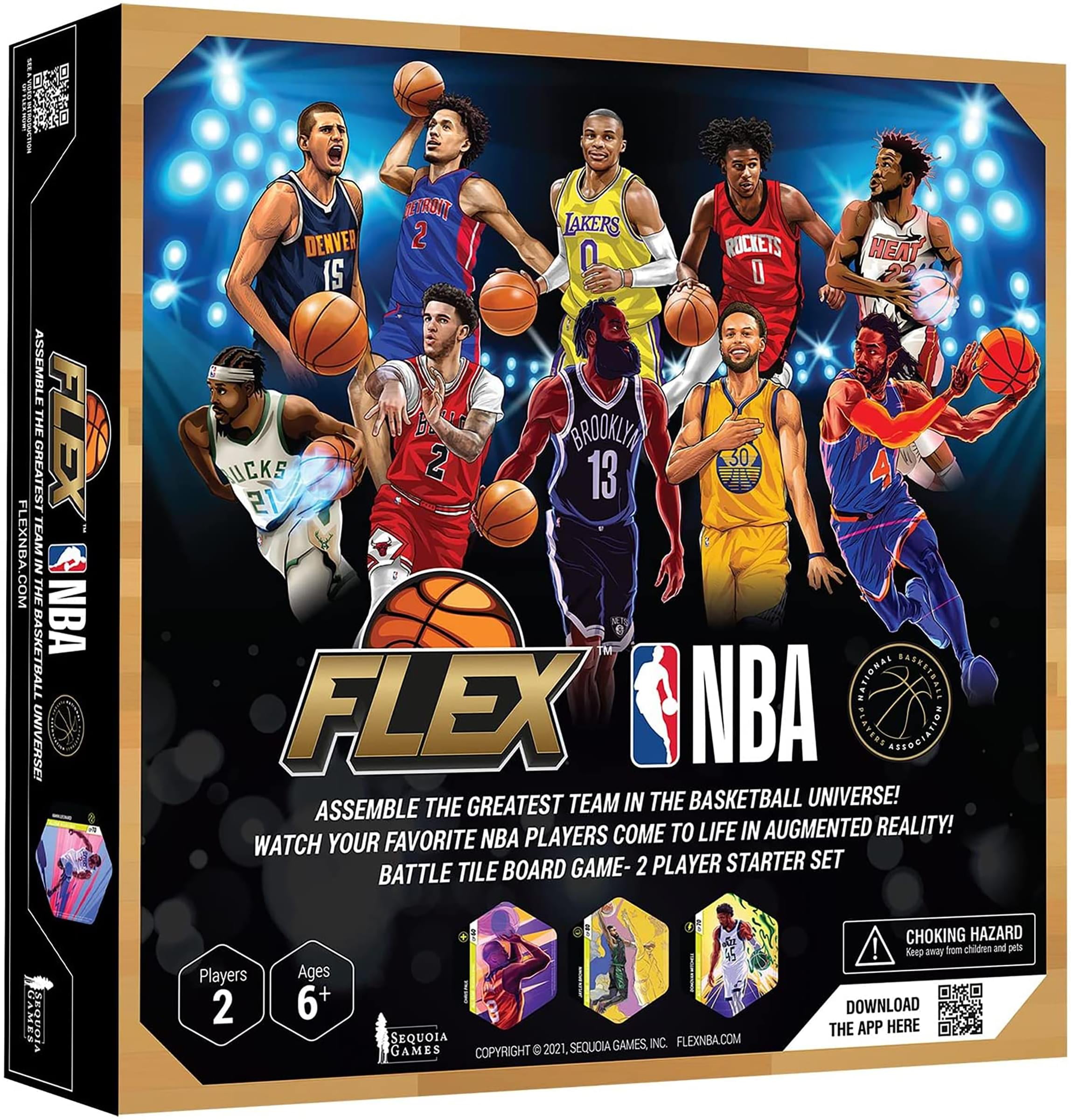 Free Shipping! NBA FLEX Series 2 Sports Game | 2 Player Starter