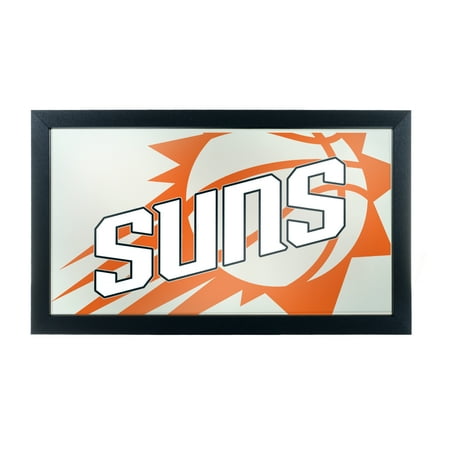 Phoenix Suns NBA Fade Framed Bar Mirror - Orange, White, Black