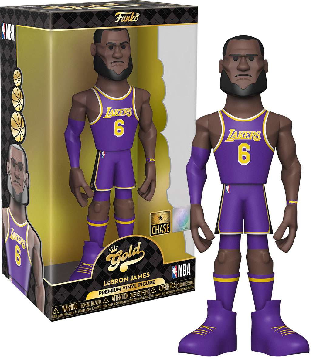 Funko Pop #90 Gold Metallic Lebron James Lakers Funhouse Custom Exclusive  1/10