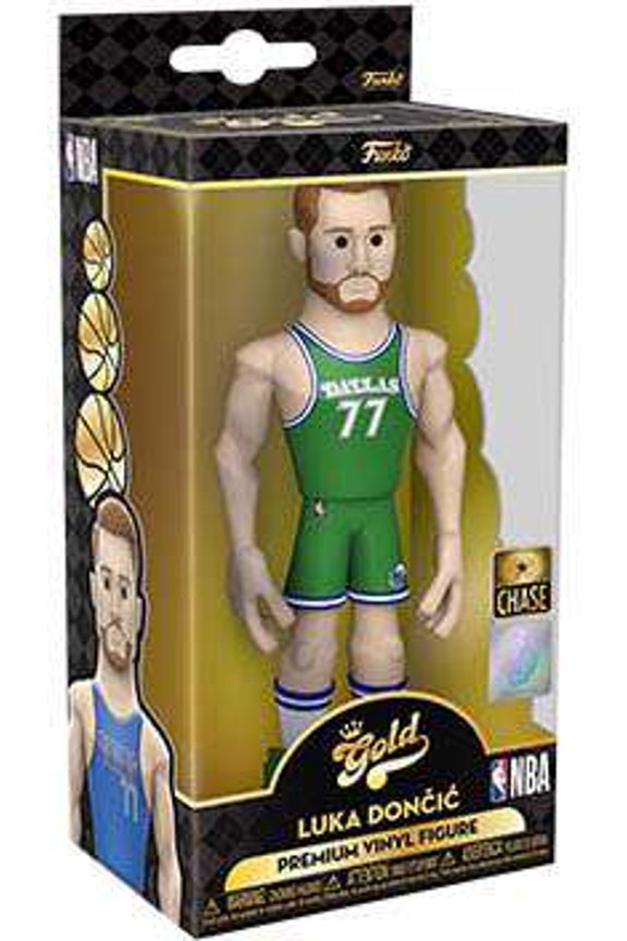 NBA Funko Gold Luka Doncic Vinyl Figure (Green Uniform, Chase Version)
