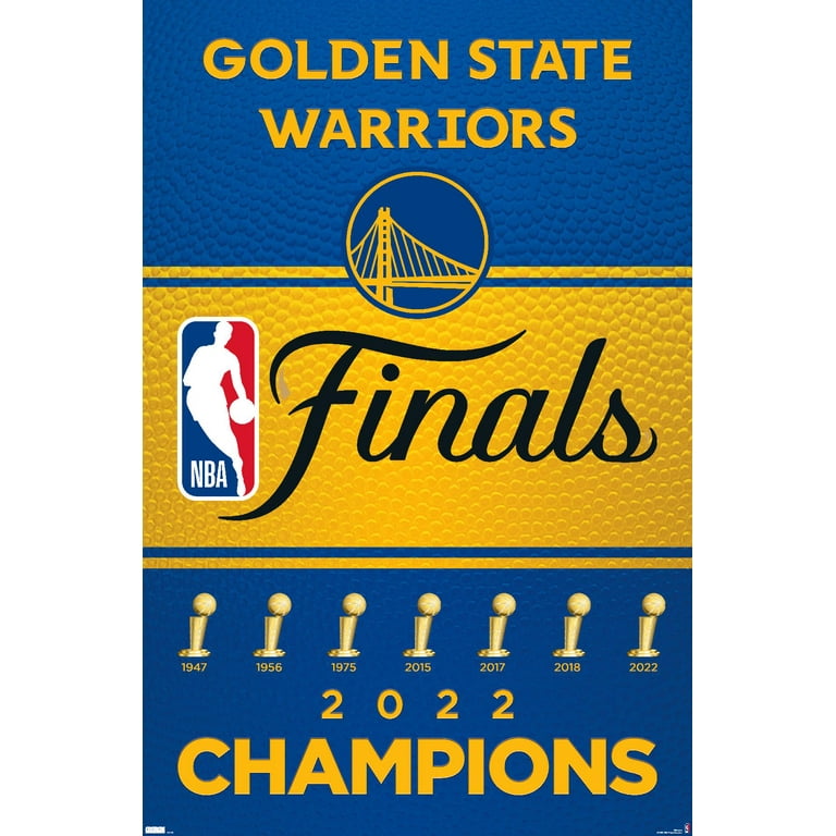 NBA Golden State Warriors - 2022 Commemorative NBA Finals Team Logo Wall  Poster, 22.375 x 34 