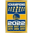 thumbnail image 1 of NBA Golden State Warriors - Champions 22 Wall Poster, 14.725" x 22.375" Framed, 1 of 5