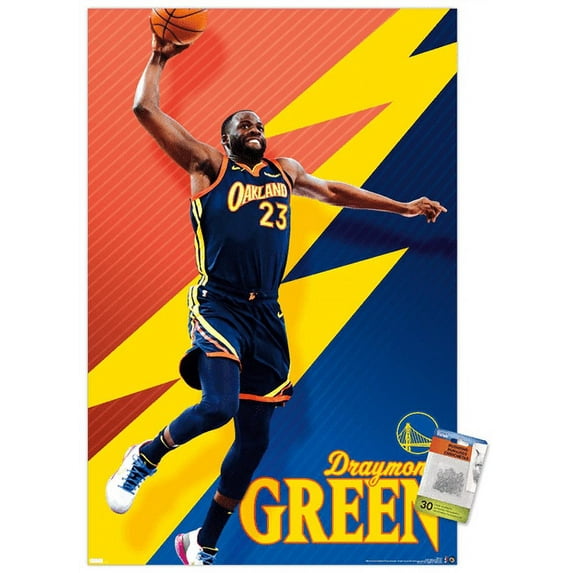 NBA Golden State Warriors - Draymond Green 21 Wall Poster with Pushpins, 22.375" x 34"