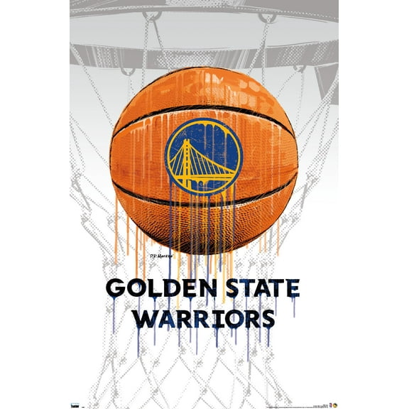 NBA Golden State Warriors - Drip Ball 20 Wall Poster, 22.375" x 34"