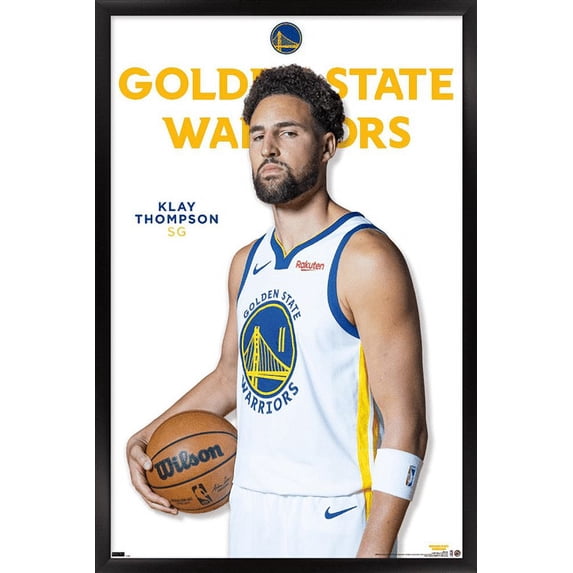 NBA Golden State Warriors - Klay Thompson Feature Series 23 Wall Poster, 14.725" x 22.375" Framed