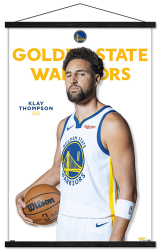 NBA Golden State Warriors Klay Thompson Feature Series 23 Wall Poster with Magnetic Frame 22.375 x 34 Walmart