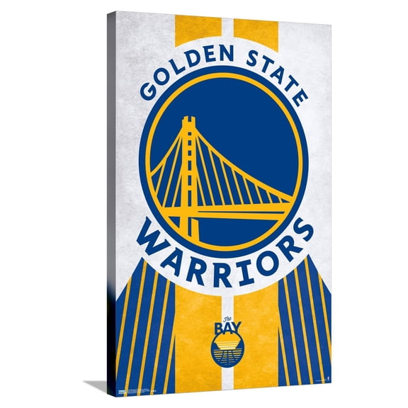 NBA Golden State Warriors - Logo 19 Canvas Wall Poster, 22.375" x 34"