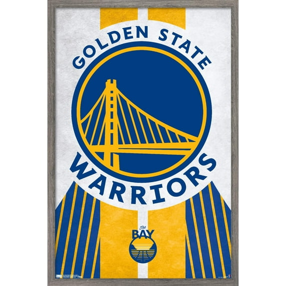 NBA Golden State Warriors - Logo 19 Wall Poster, 14.725" x 22.375" Framed