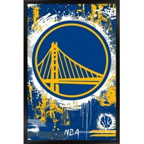 NBA Golden State Warriors - Maximalist Logo 23 Wall Poster, 14.725" x 22.375" Framed