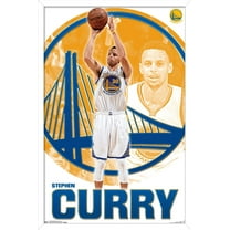 NBA Golden State Warriors - Stephen Curry 15 Wall Poster, 14.725" x 22.375", Framed