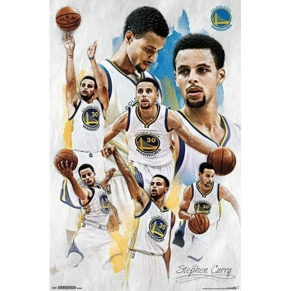 NBA Golden State Warriors - Stephen Curry 16 Wall Poster, 22.375" x 34"
