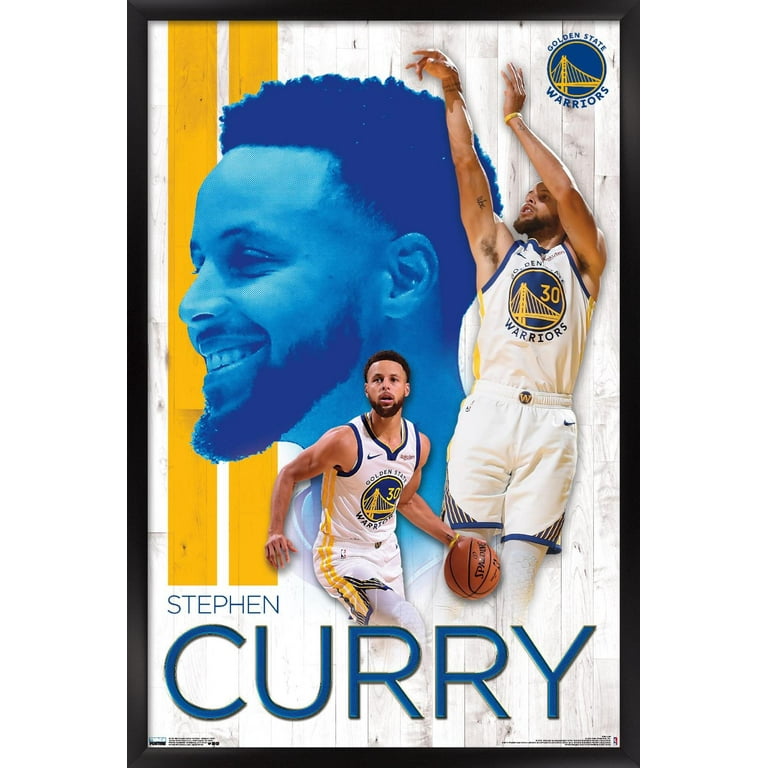 NBA Golden State Warriors Stephen Curry 19 Wall Poster,