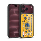 Sticker Phone Case NBA Golden State Warriors Sticker Collage Hybrid Hard MagSafe Case for ...