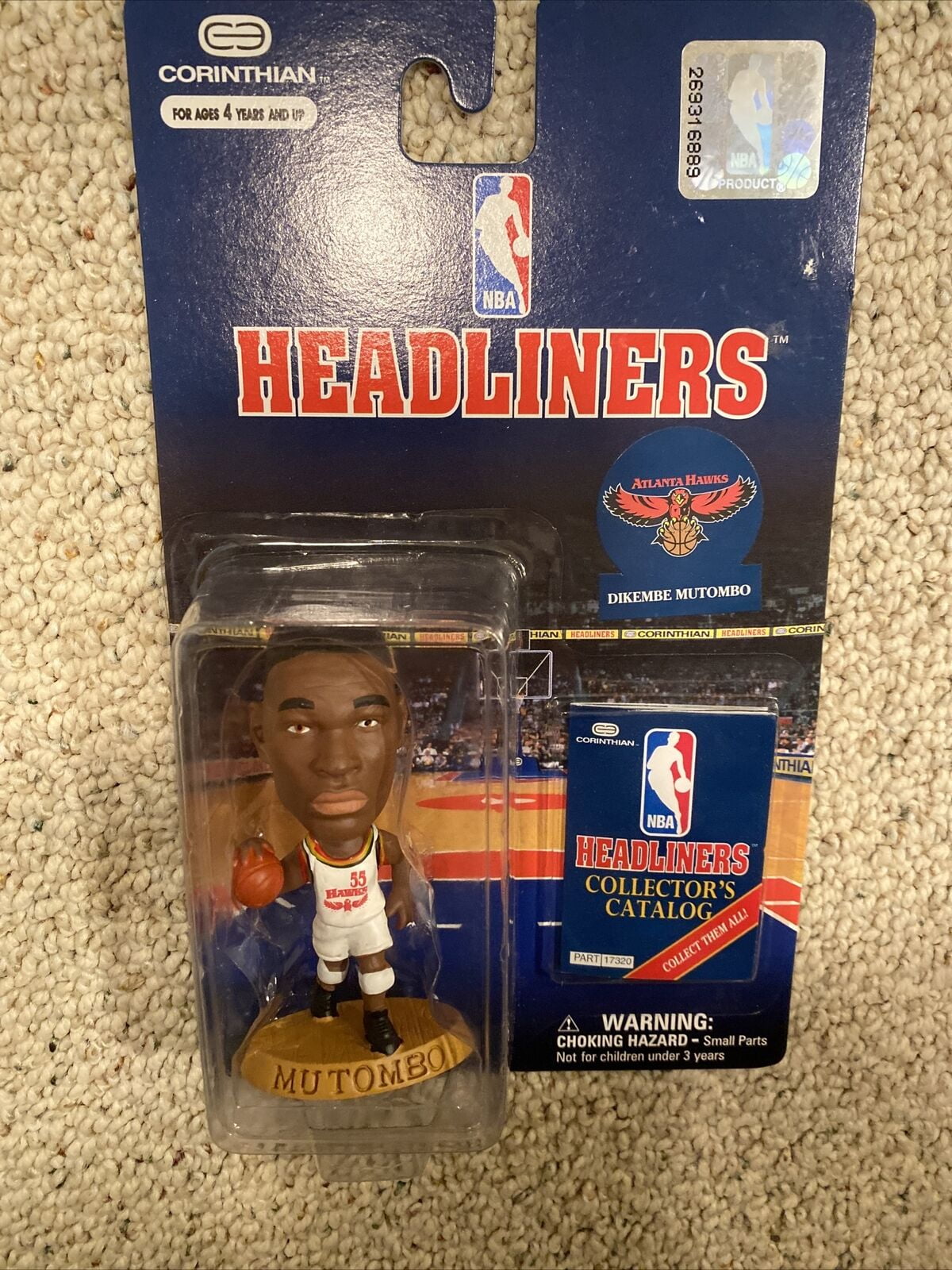 NBA Headliners Atlanta Hawks Dikembe Mutombo Action Figure