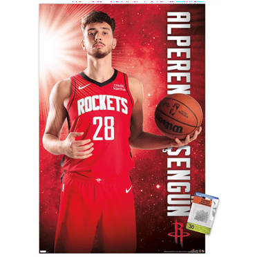 NBA Houston Rockets - Alperen Sengün 23 Wall Poster with Push Pins, 22.375" x 34"