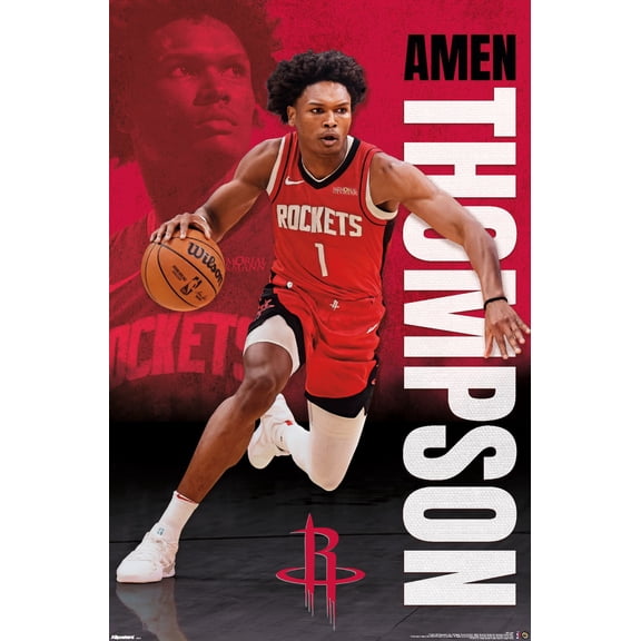 NBA Houston Rockets - Amen Thompson 25 Wall Poster, 14.725" x 22.375"
