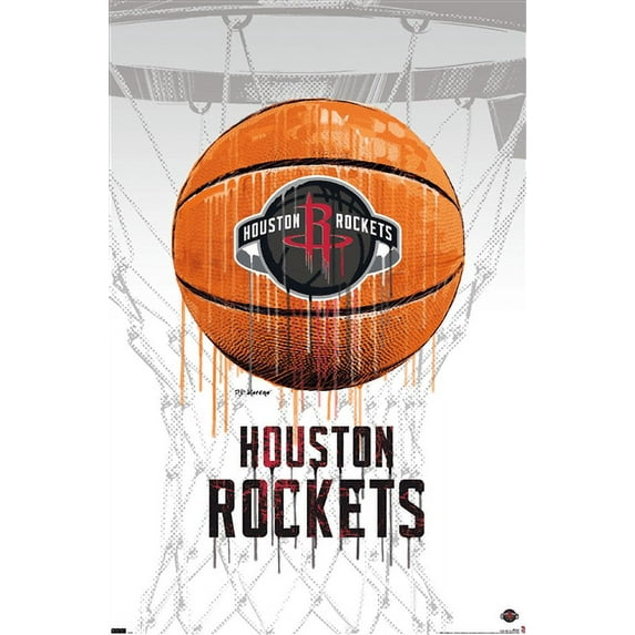 NBA Houston Rockets - Drip Basketball 21 Wall Poster, 22.375" x 34"