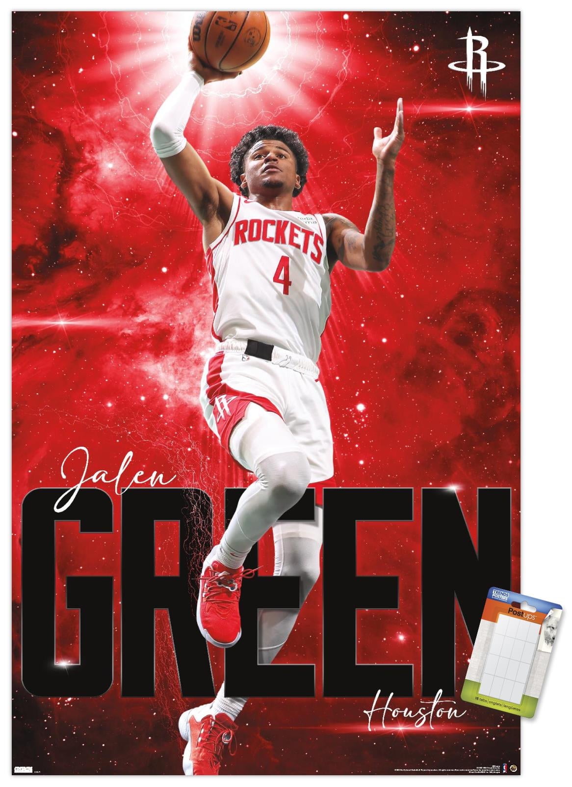 NBA Houston Rockets Jalen Green 23 Wall Poster, x 34