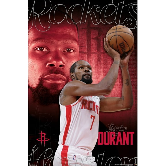 NBA Houston Rockets - Kevin Durant 25 Wall Poster, 22.375" x 34"